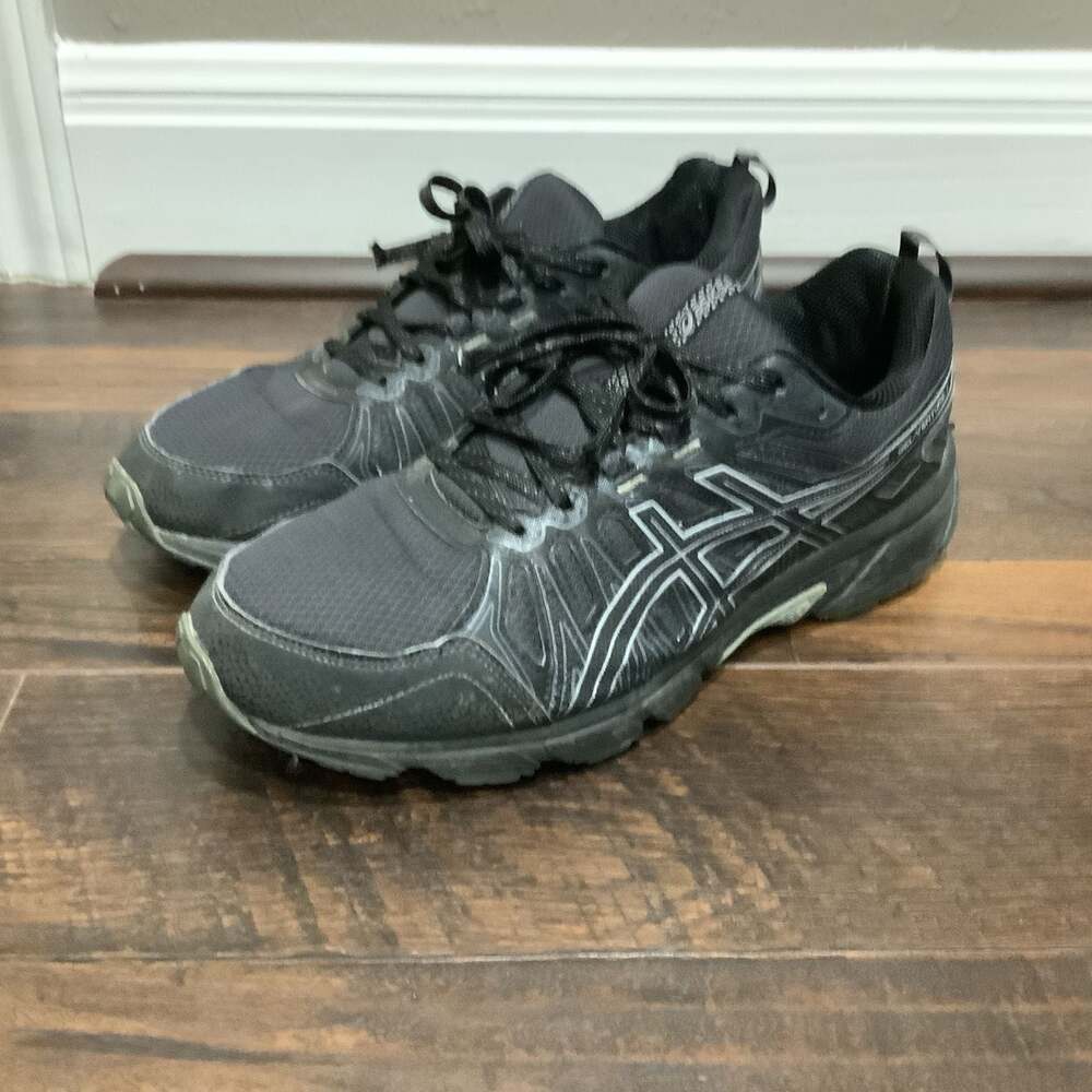 ASICS Gel-Venture 7 Black Running Shoes Men’s Size 11